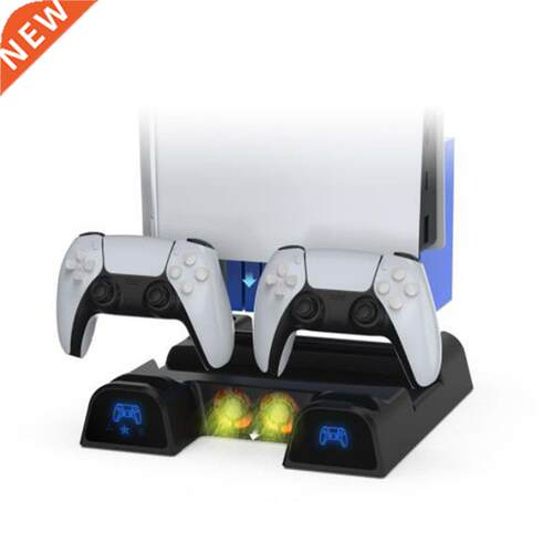 Handle Charging Base For PS5 Fan Speed Switch Cooling Fan Fi