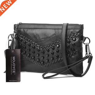 2021 New Women Sheepskin Solid Color Mini Messenger Bag Shou