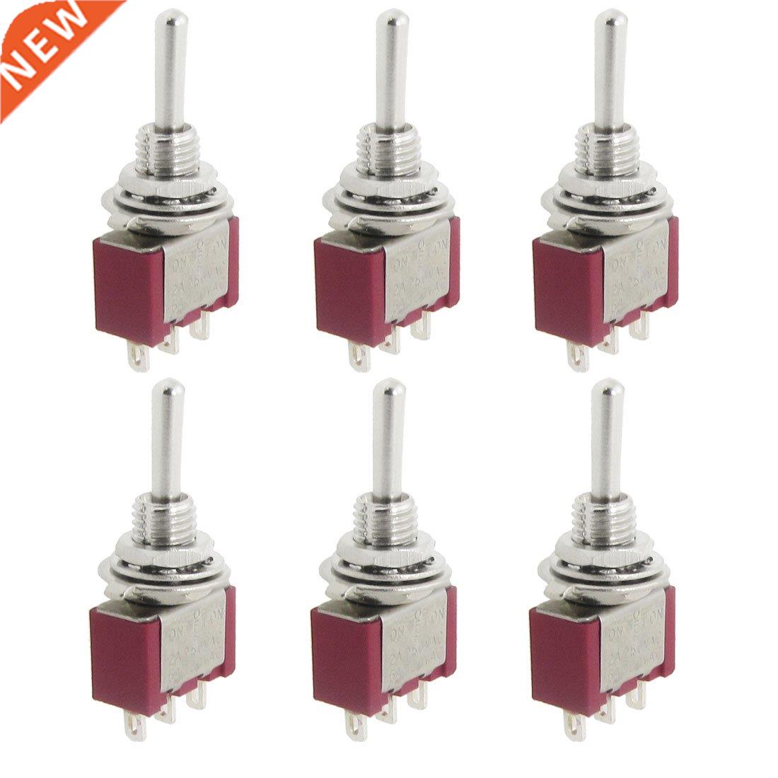 6 pcs AC 250V 2A 120V 5A SPDT Toggle Switch
