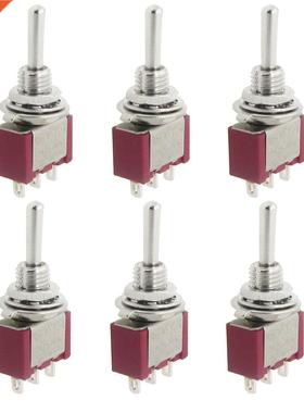 6 pcs AC 250V 2A 120V 5A SPDT Toggle Switch
