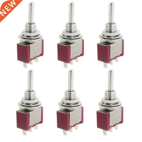 6 pcs AC 250V 2A 120V 5A SPDT Toggle Switch