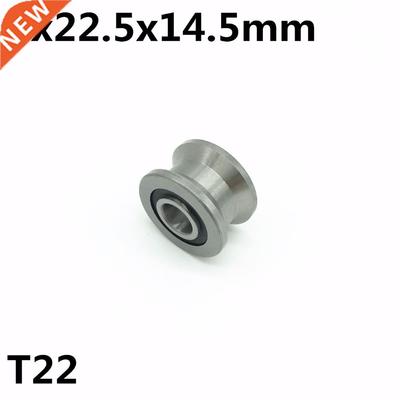 2pcs T22 8x22.5x14.5x13.5 mm T Groove Ball Bearing Guide Tra