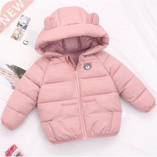 Winter girls cotton coat thick warm hooded down jacket Low p