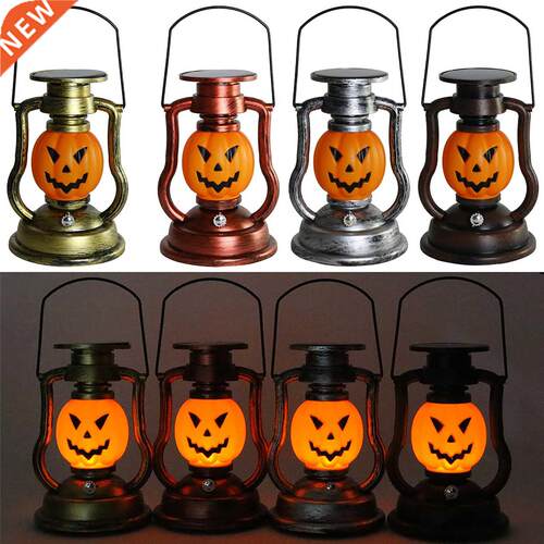 Halloween Pumpkin Portable LED Handheld Solar Powered