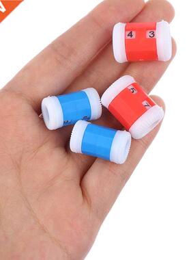 4PCS/Lot 2 Large Red +2 Small Blue Plastic Knit Knitting Nee