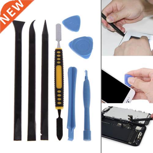 8 Pieces DIY Phone Pry Tool RepKit Set With Tape for Cell Ph