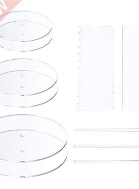 Acrylic Round Cake Disk Set - Cake Discs Circle Base Boards