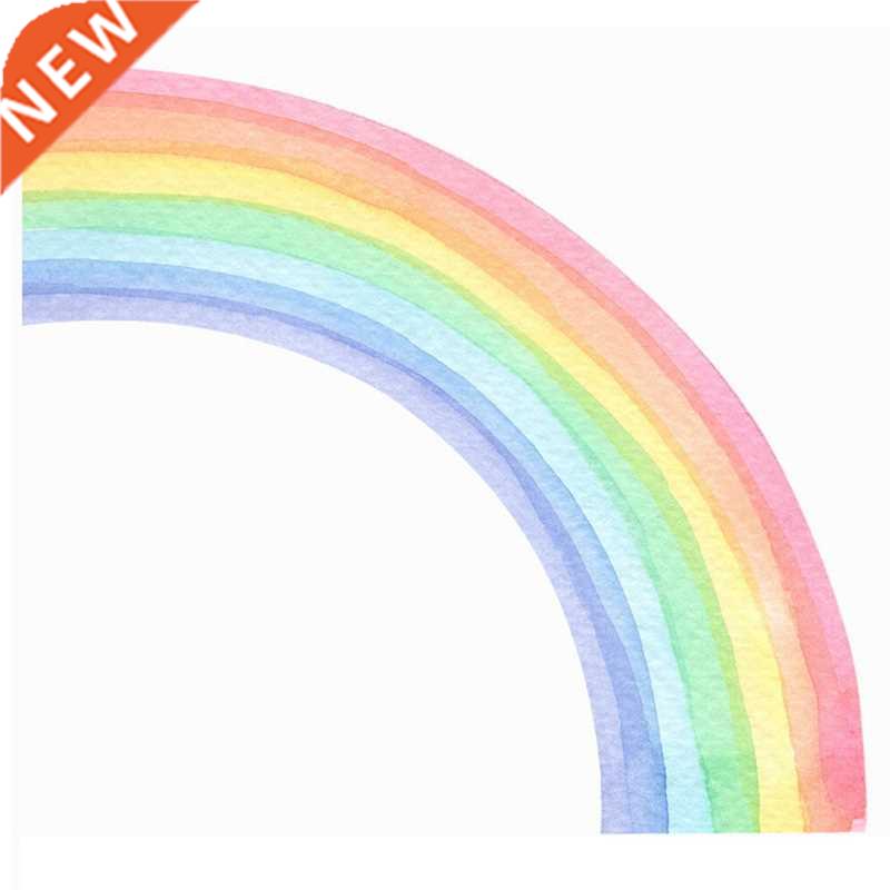 Large Watercolour Rainbow Wall Stickers For Kids Room Nurser