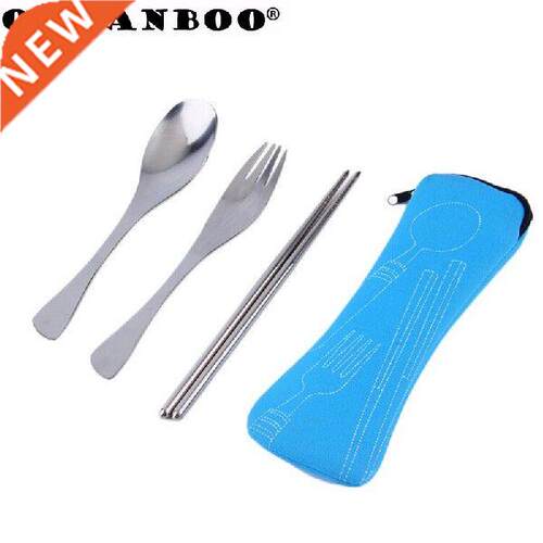 3pcs/lot Environmentally friendly stainless steel cutlery