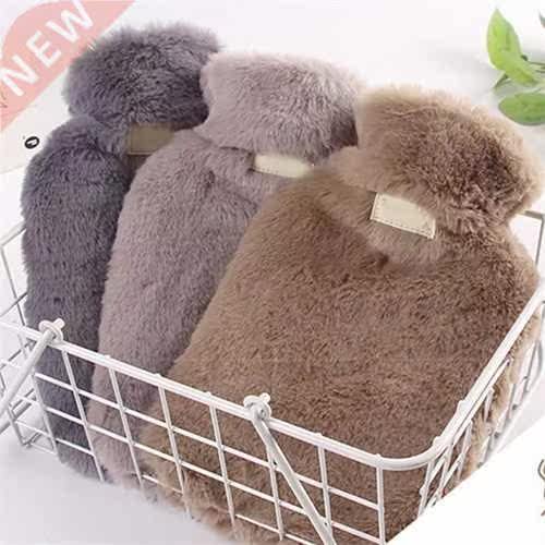 1000/2000ml Plush Faux Fur Hand Warmer Winter Hot Water