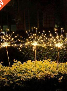 120LED 2 Modes Solar Outdoor Waterproof Firework Ground Lawn