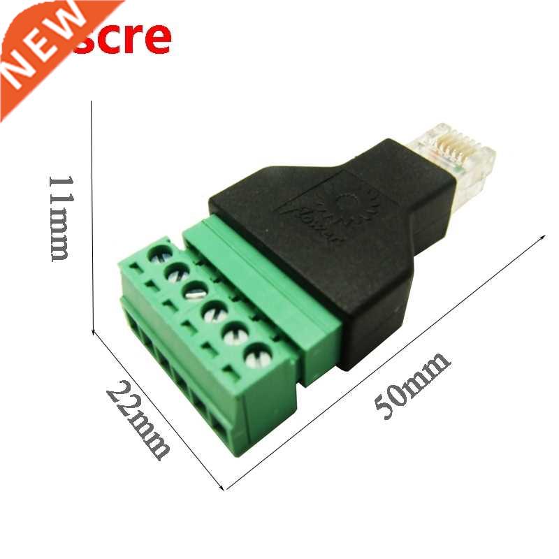 5pcs/lot Crystal RJ12 6P6C Modular Plug Handset Adapter Tele