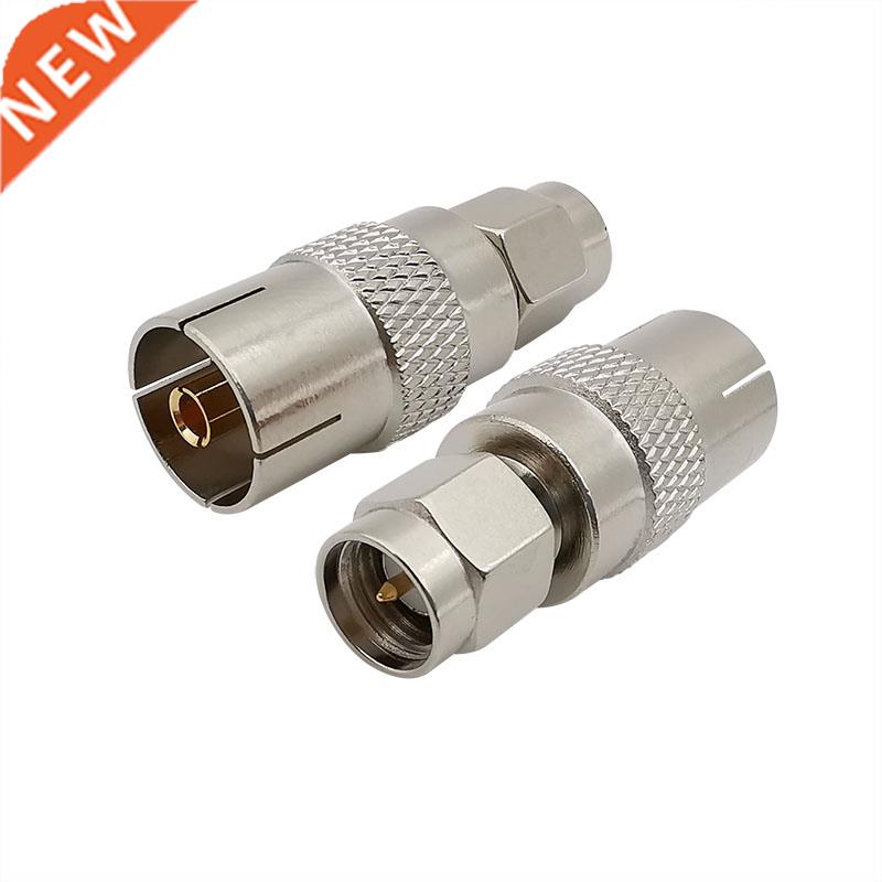 1Pcs SMA Male Plug to TV Female Jack IEC Straight RF Coaxial