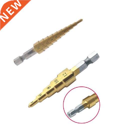 3-12mm 4-12mmCoated Stepped Drill Bits Hex Handle Drill Bit