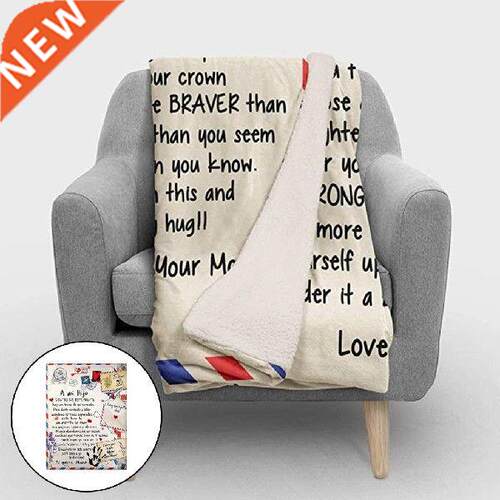 Letter Blanket To My Daughter Family Gift Soft Warm Throw