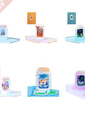 Handmade D Greeting Cards Bottle Scenery Pop Up Card for Mo
