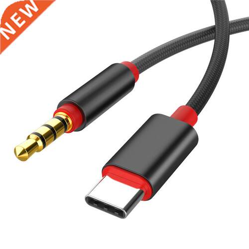 Type C Male to 3.5mm Male Car AUX Audio Cable Adapter USB C