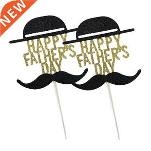 Happy Father's Day Hat Beard Cake Topper Creative Cake