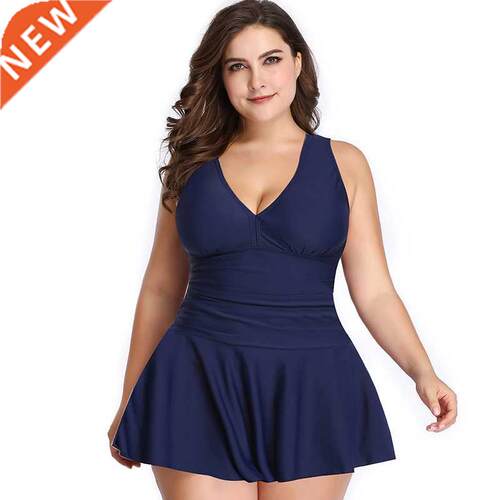 Women Tankini Plus Size Swimwear 2022 Push up Swimsuit V-nec