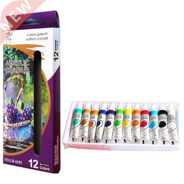 12 x 12ml Heavy Body Colors Rich Pigments Acrylic Paint Set