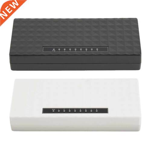 White 8-Port Hus 1000Ms Gigait Ethernet Desktop Switch F