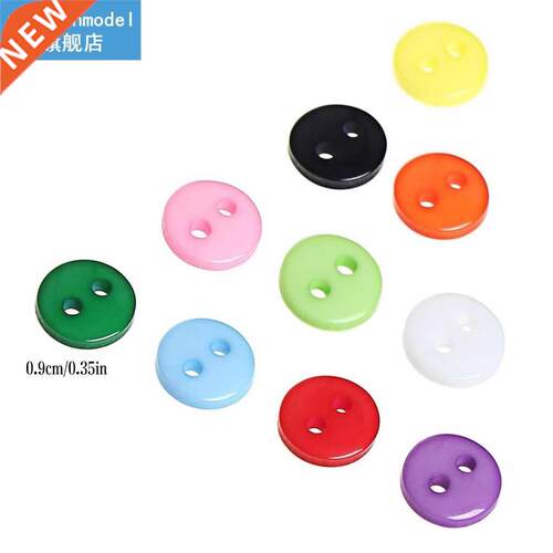 750 Pcs/set 2-hole Buttons Clothing  Sewing Crafting Plas