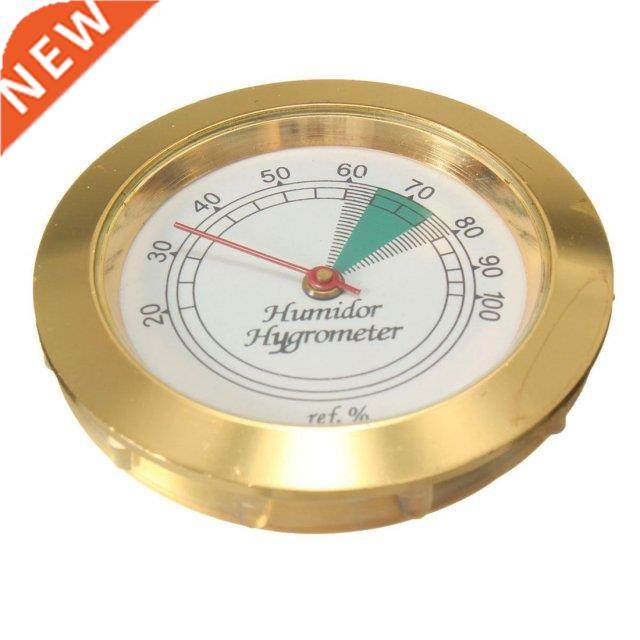 wholesales 1pc 43mm calibrate-able gold frame round hygromet