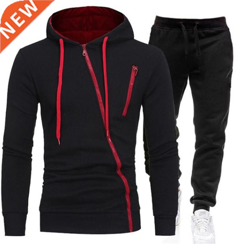 Autumn Men's Tracksuits 2-Piece Hoodie + Pants Sport