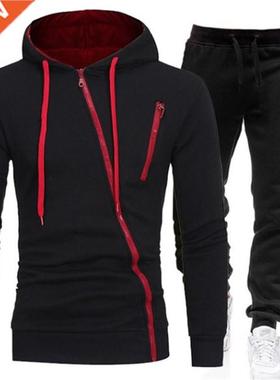 Autumn Men's Tracksuits 2-Piece Hoodie + Pants Sport