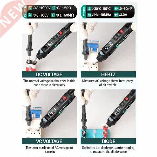 Multimeter Non-contact Multifunctional Tester Auto Ranging