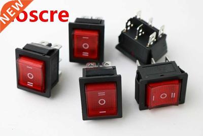 KCD4 15A 250VAC/20A 125VAC locking Red Button Light Rocker S