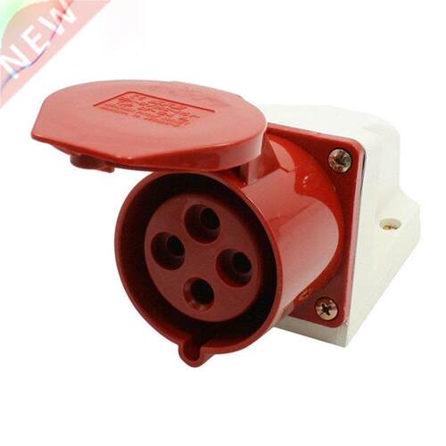 AC 80-415V 2A Red Water Proof IP67 P+E IEC09-2 Industria