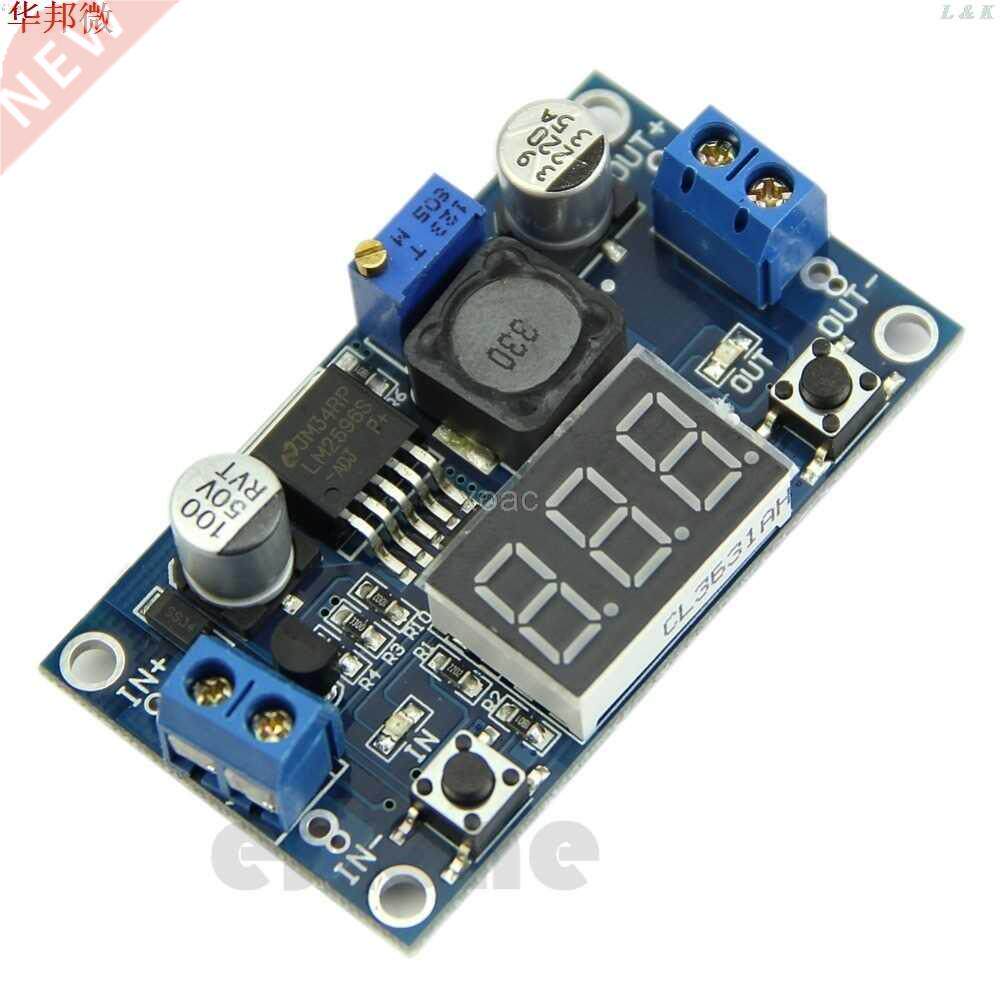 LM2596 DC 4.0~40 to 1.3-37V LED Voltmeter Buck Step-down Pow