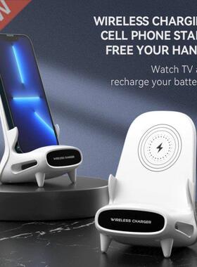 15W Wireless Desktop Charger Stand Induction Type C Fast Cha