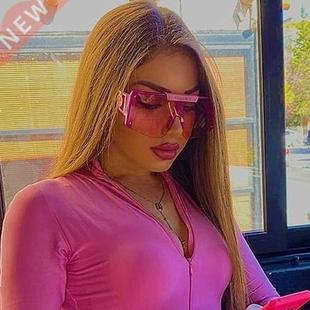 2022 New Luxury Brand One Piece Shield Sunglasses For Women