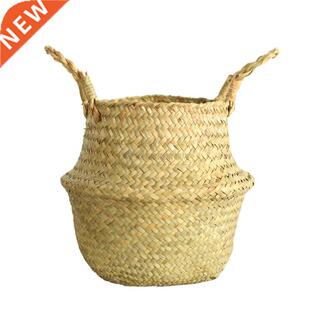 Seaweed Weaving Flower Pot Natural Flower Baskets Hanging Fl