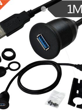 USB Panel Flush Mount Cable USB .0 Extension USB Mount, Das