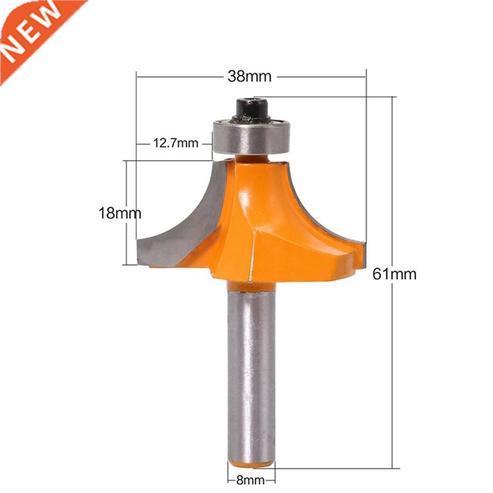 8mm Corner Shank Round-Over Router Bits For Wood Woodworking