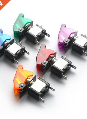 Car Truck Illuminated Led Toggle Switch Safety Aircraft Flip