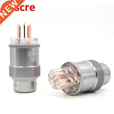 Pure Copper AU Power Plug HIFI Power Cord Cable Plug IEC Plu