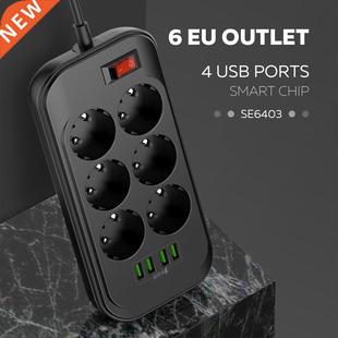 Universal Electrical Socket EU Plug Smart Extension Power St