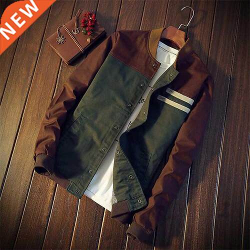 Autumn Korean men's jacket new collar jacket 夹克衫