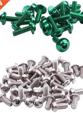 M6x12mm Stainless Steel Hex Socket Button Head Screws 50 Pcs