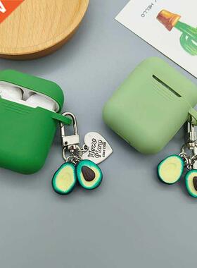 Cute Green Silicone Earphones Cases For AirPods Case Blueto