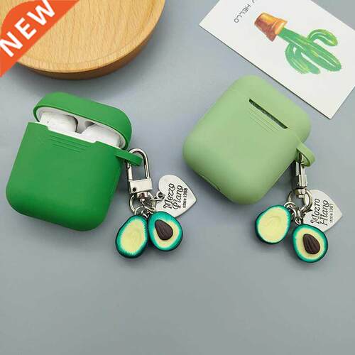 Cute Green Silicone Earphones Cases For AirPods Case Blueto