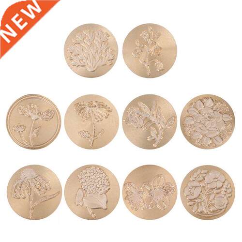 25mm Wax Seal Stamp Head Antique Plant Sealing Wax Replace C