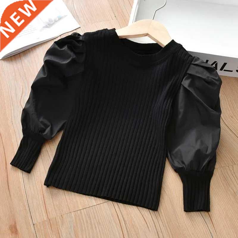 Girls Puff Sleeve T-shirt Spring 2022 New Children's Fashion
