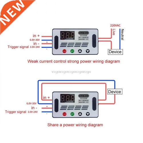 DC 12V DDC-41 Timer Delay Relay Switch Digital Data Save De