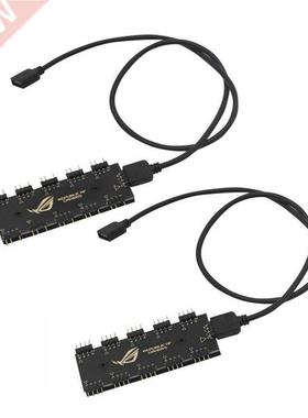 5V 3Pin/12V 4Pin RGB Synchronization HUB Splitter 1 to 10 RG