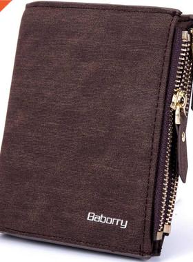 Wallet RFID Theft Protect Coin Bag Zipper Purse Wallets for